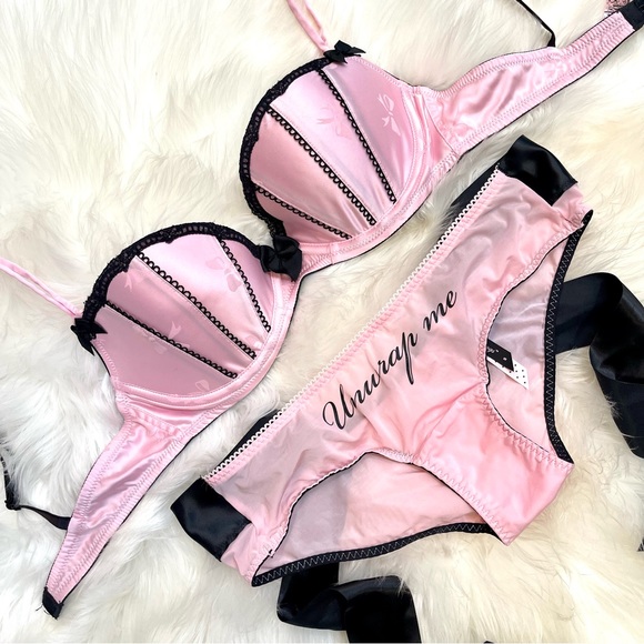 34C/S 34D Vs Victoria’s Secret Sexy Little Things Vintage Light Pink Bra + panty - Picture 3 of 16